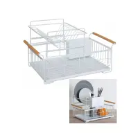 Scolapiatti 2 Livelli Metallo Bianco 5 Five | Generoso Casalinghi