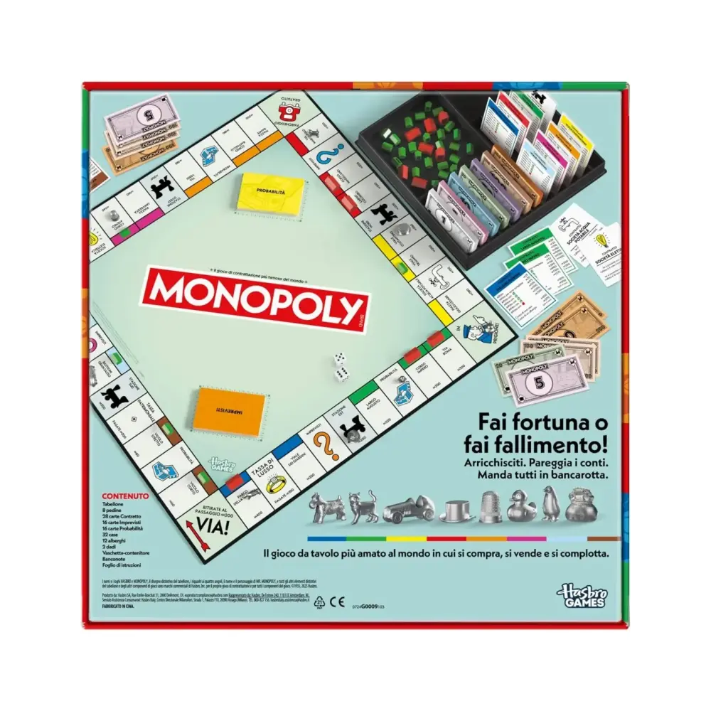 Monopoly Classic Hasbro Gioco da Tavolo | Generoso Casalinghi