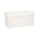Pouf Ezzio Bianco Pieghevole Contenitore | Generoso Casalinghi