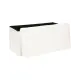 Pouf Ezzio Bianco Pieghevole Contenitore | Generoso Casalinghi
