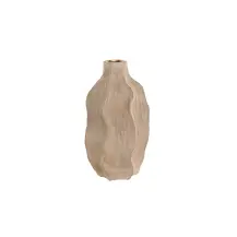Vaso Onde Ceramica Beige 16x30 cm | Generoso Casalinghi
