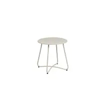 Tavolino Rotondo Yes Austin Gypsum Acciaio | Generoso Casalinghi