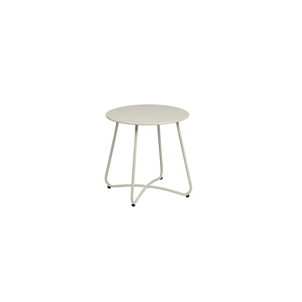 Tavolino Rotondo Yes Austin Gypsum Acciaio | Generoso Casalinghi
