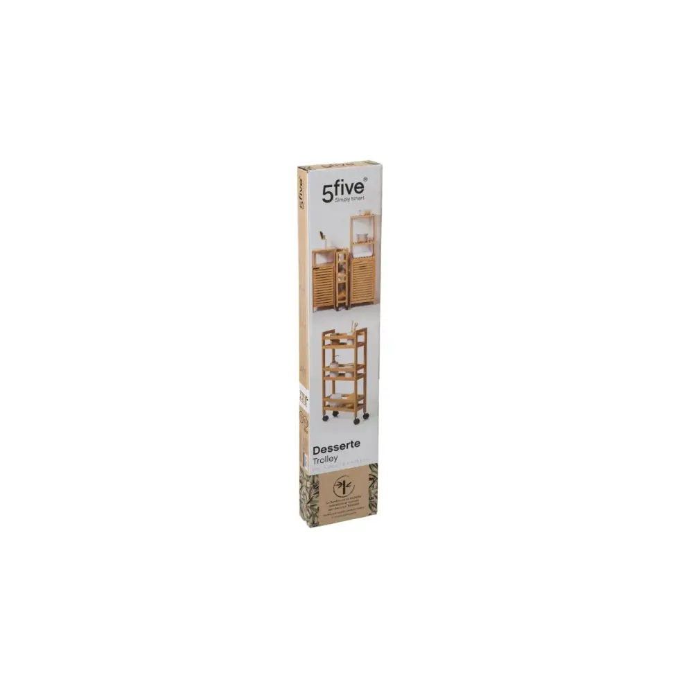 Carrello Cucina Bamboo 3 Piani 5 Five | Generoso Casalinghi