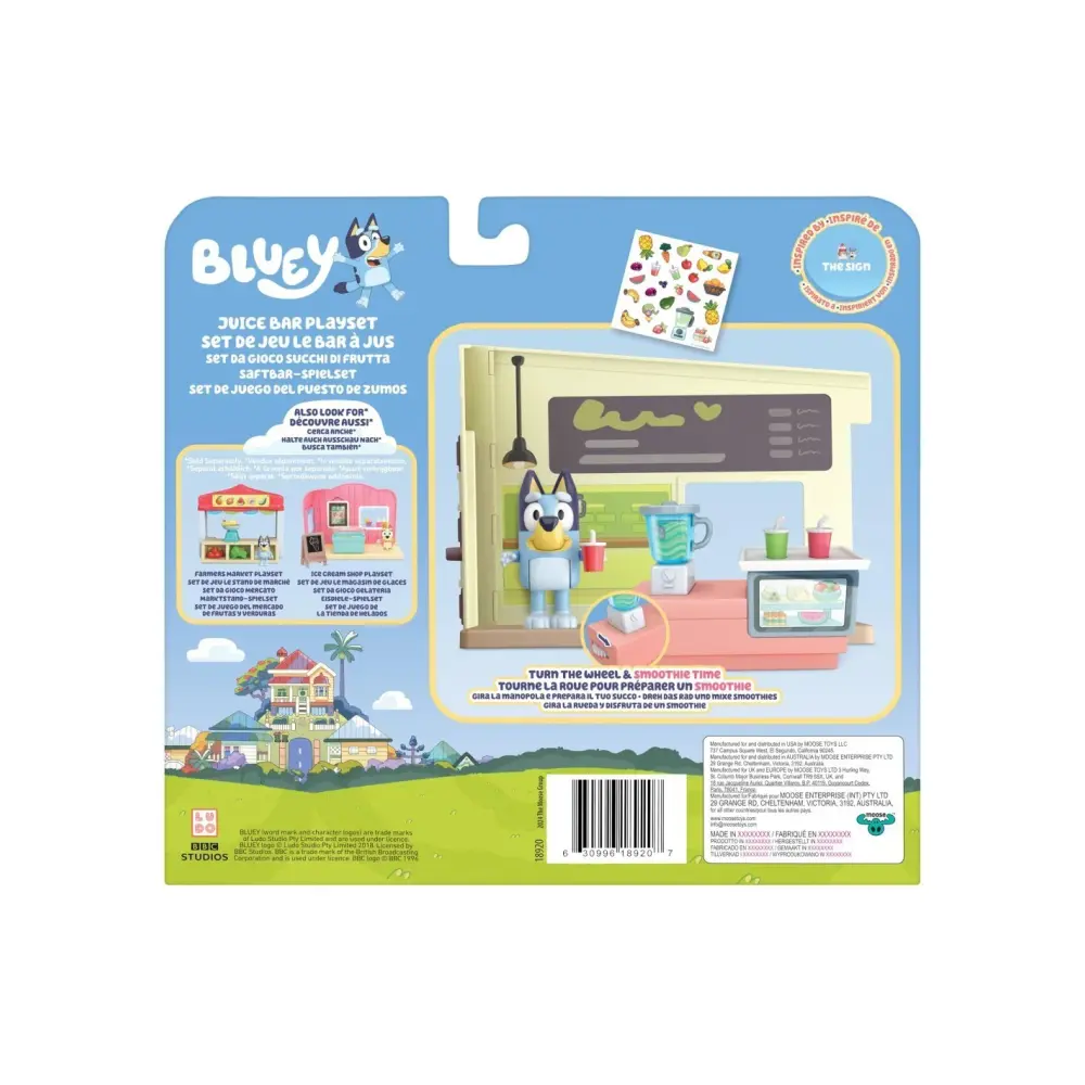 Playset Bluey Mini-Bar Frutta Rocco | Generoso Casalinghi