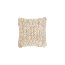 Cuscino Avorio Volna 45x45 cm Sfoderabile | Generoso Casalinghi