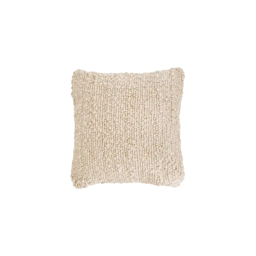 Cuscino Avorio Volna 45x45 cm Sfoderabile | Generoso Casalinghi