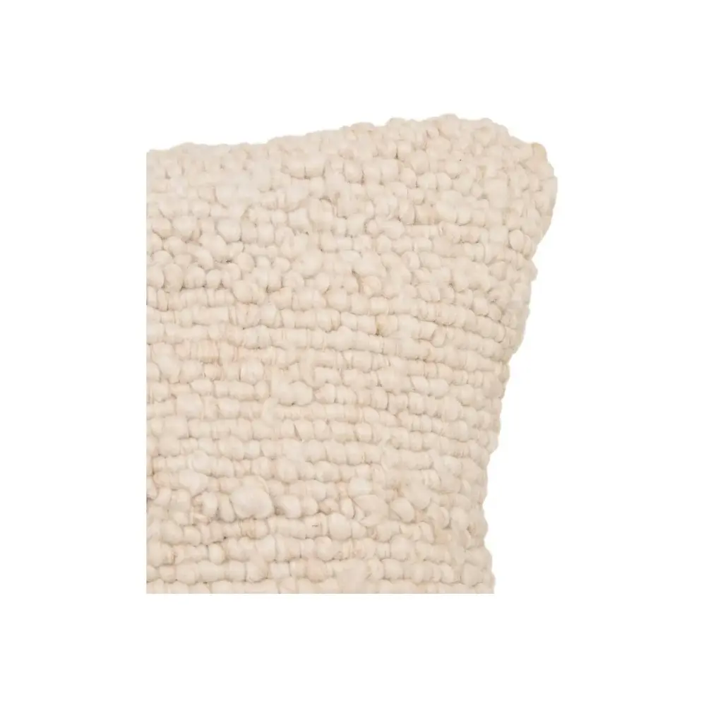 Cuscino Avorio Volna 45x45 cm Sfoderabile | Generoso Casalinghi