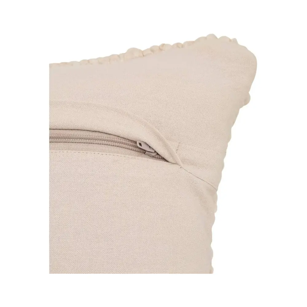 Cuscino Avorio Volna 45x45 cm Sfoderabile | Generoso Casalinghi