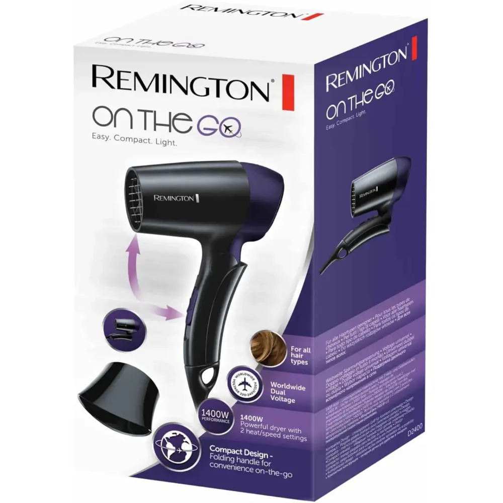 Remington Asciugacapelli Viaggio D2400 1400W | Generoso