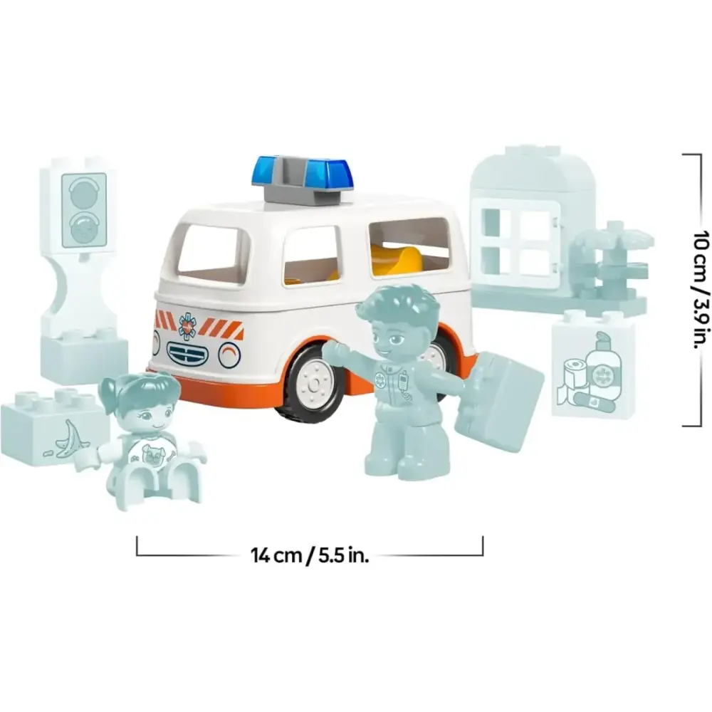LEGO DUPLO Ambulanza con Autista | Generoso Casalinghi