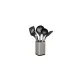 Set 5 Utensili Cucina Inox con Supporto | Generoso Casalinghi