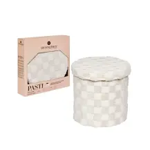 Pouf Pieghevole Rotondo 38 cm Bianco | Generoso Casalinghi