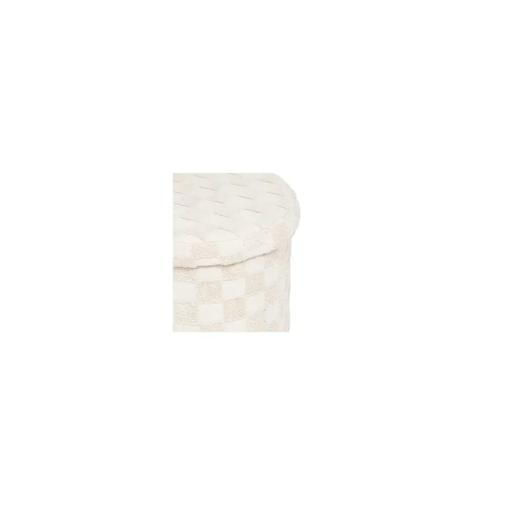 Pouf Pieghevole Rotondo 38 cm Bianco | Generoso Casalinghi
