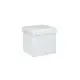 Pouf Atmosphera Ezzio Bianco Pieghevole