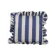 Cuscino New Bi Righe Blu Avorio 45x45 cm