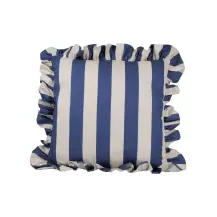 Cuscino New Bi Righe Blu Avorio 45x45 cm