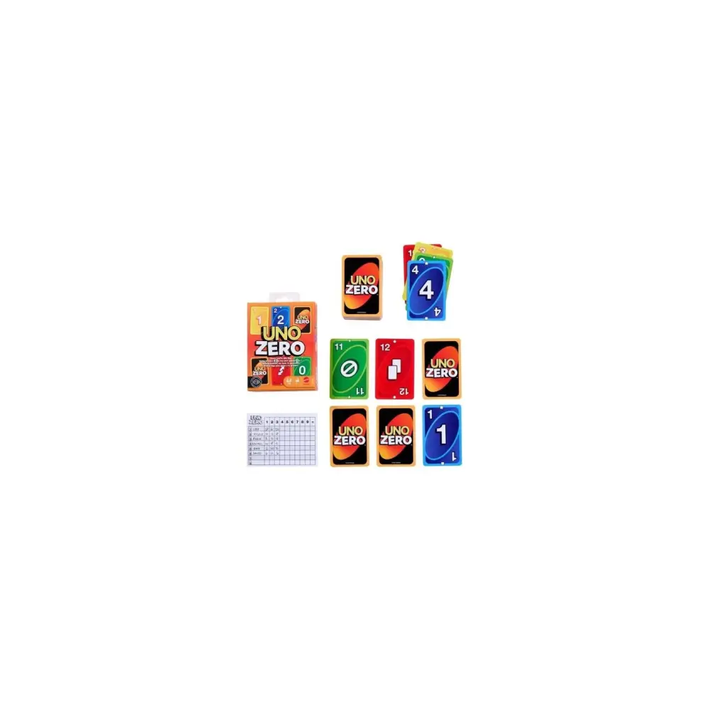UNO Zero Mattel Gioco di Carte | Generoso Casalinghi