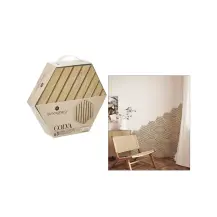 Pannelli Decorativi Esagonali Legno Chiaro | Generoso Casalinghi