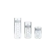 Set 3 Candele LED in Vetro Senza Fiamma | Generoso Casalinghi