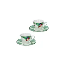 Set 2 Tazzine Caffè Brandani Oasi New Bone China