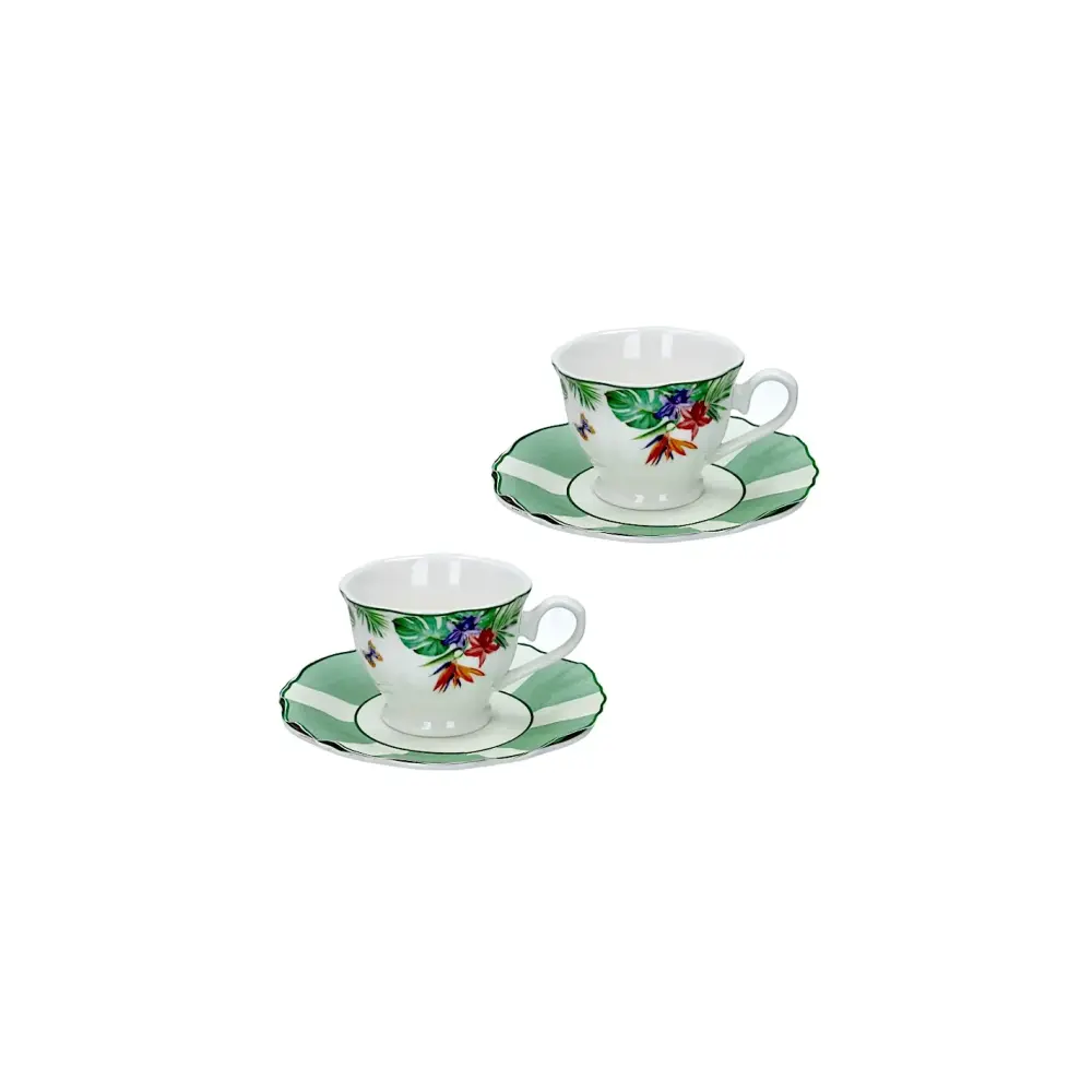 Set 2 Tazzine Caffè Brandani Oasi New Bone China