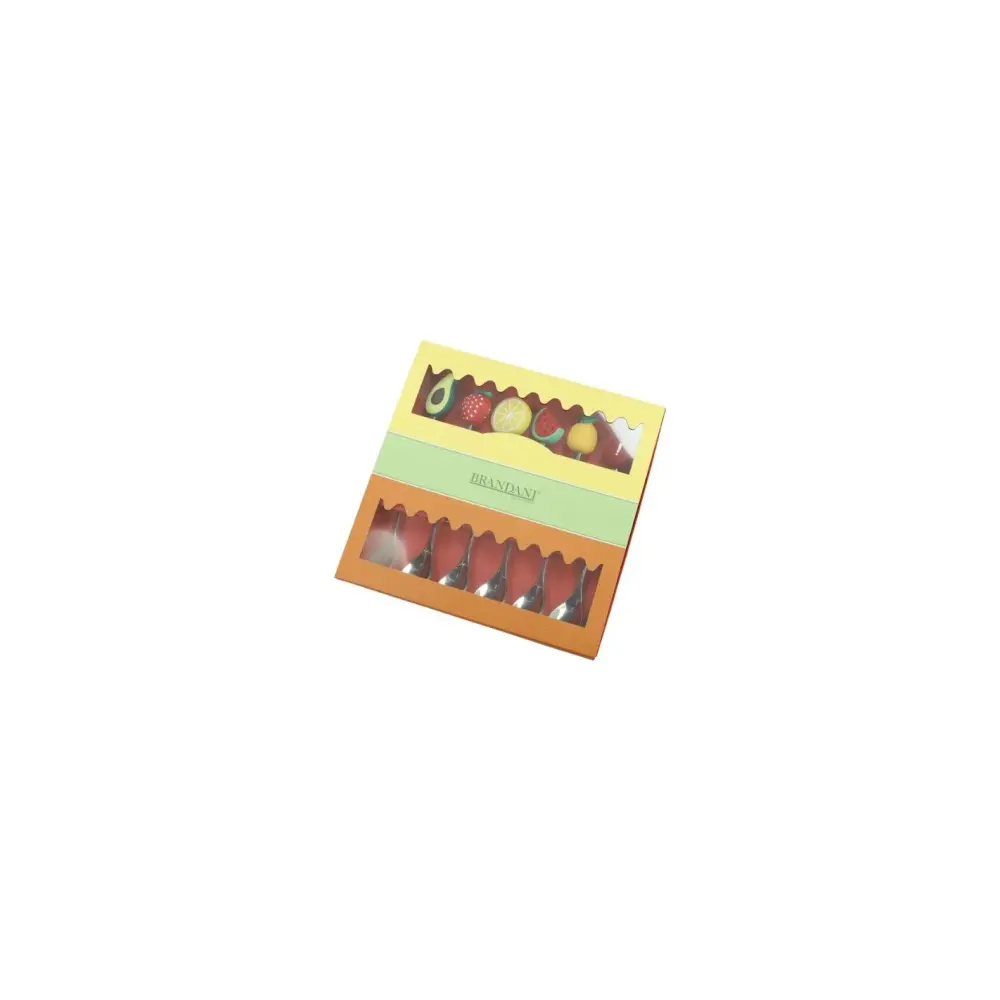 Set 6 Cucchiaini Frutti Tropicali Brandani Inox