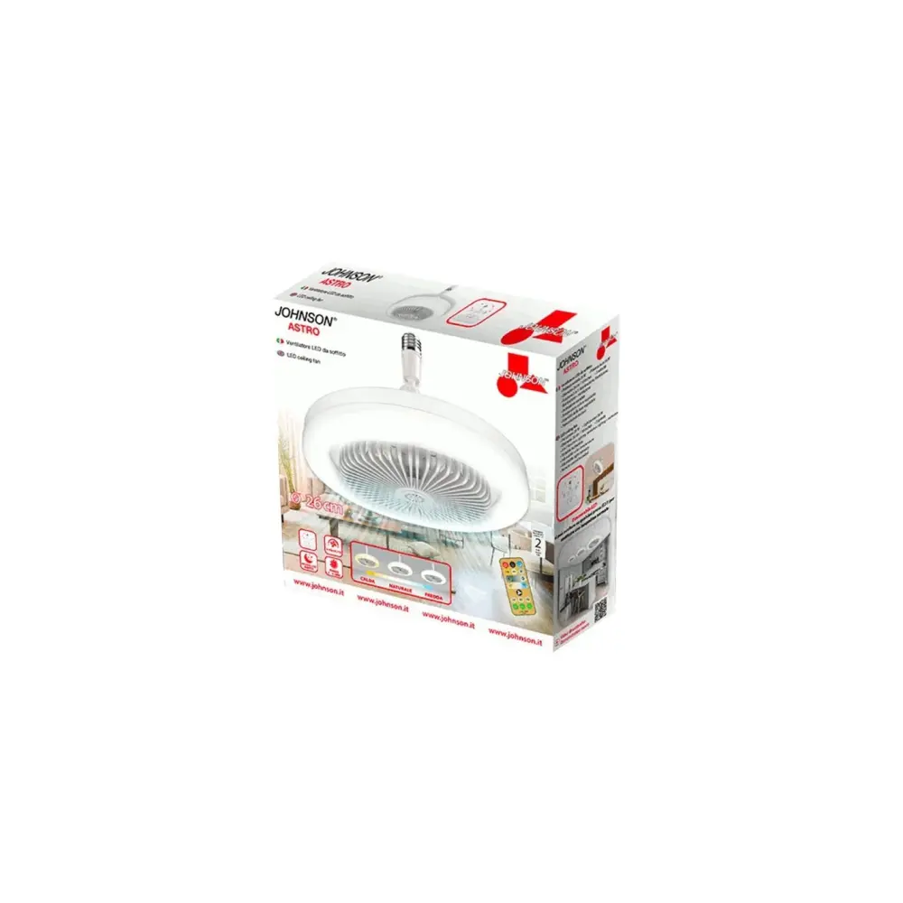 Ventilatore da Soffitto Johnson Astro LED | Generoso Casalinghi