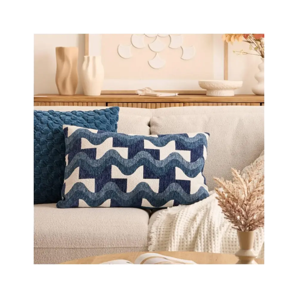 Cuscino Decorativo Blu Egeo 38x58 cm | Generoso Casalinghi