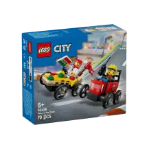 LEGO City 60458 Pack Veicoli da Corsa: Pizzaiolo contro Pompiere
