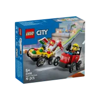 LEGO City 60458 Pack Veicoli da Corsa: Pizzaiolo contro Pompiere