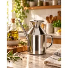 Oliera Bombata Acciaio Inox 0,75 L Dosatore | Generoso Casalinghi
