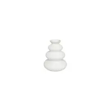 Vaso Olme Ceramica Sabbiata Bianco 20 cm | Generoso Casalinghi