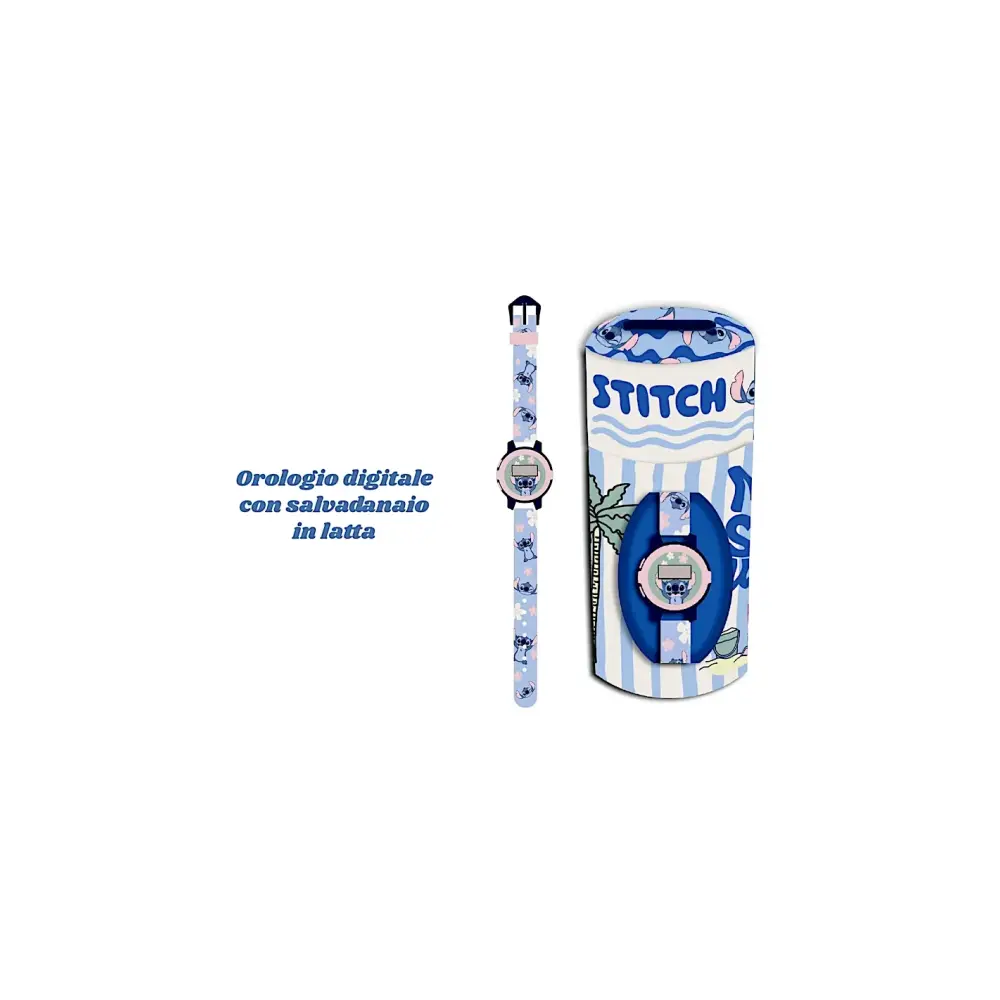 Orologio Digitale Stitch Salvadanaio Real Trade