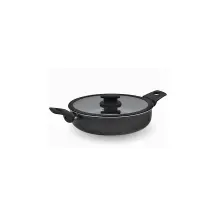 Tegame Vulcano 26 cm con Coperchio in Vetro | Generoso Casalinghi