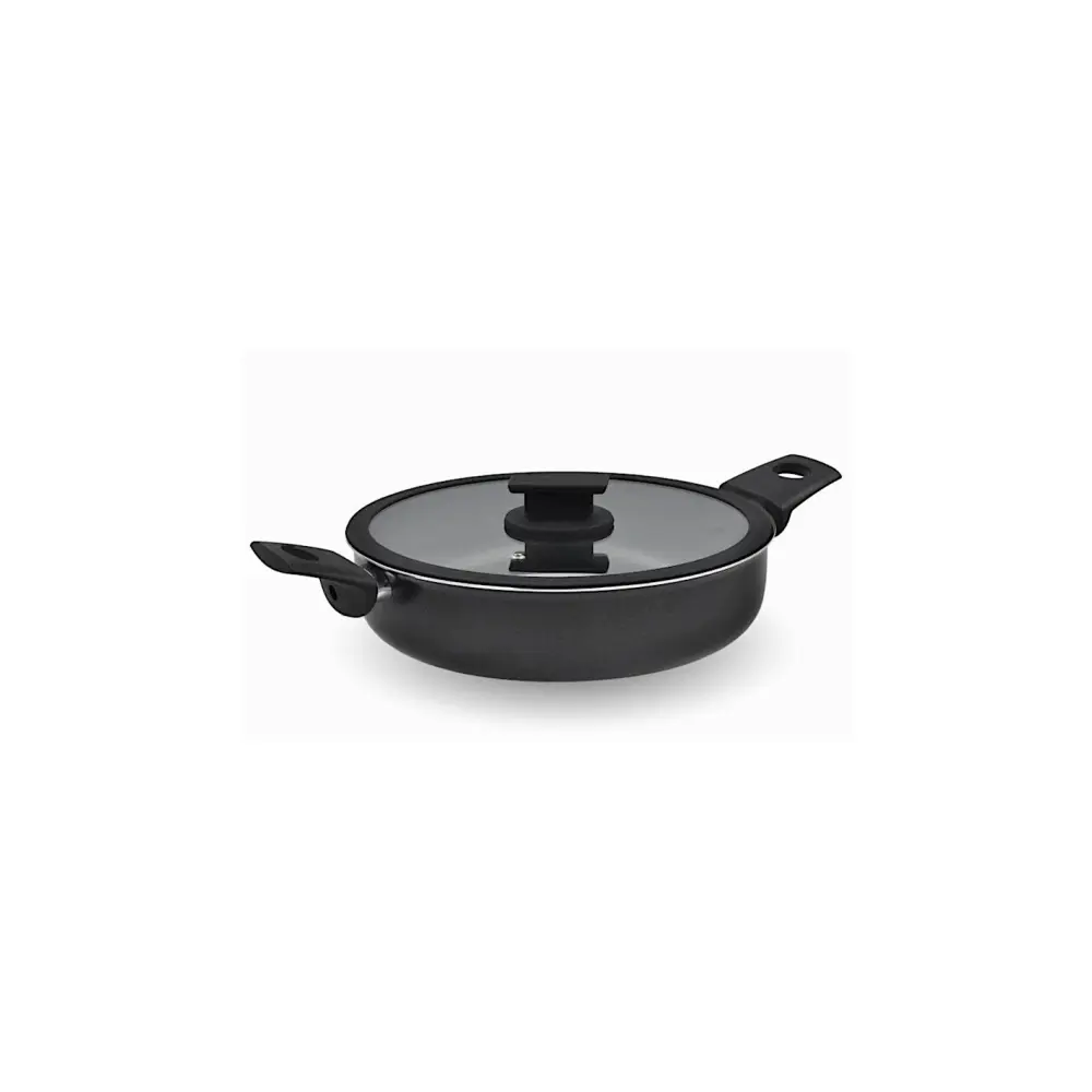 Tegame Vulcano 26 cm con Coperchio in Vetro | Generoso Casalinghi
