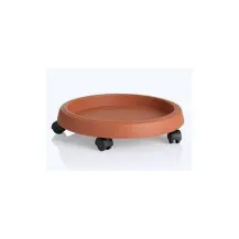 Sottovaso con Ruote 40 cm in Terracotta Bama