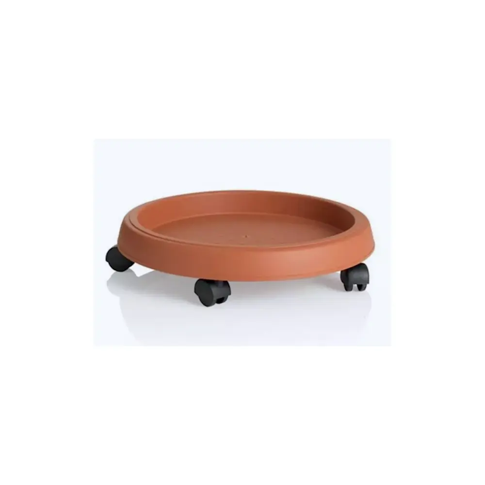 Sottovaso con Ruote 40 cm in Terracotta Bama