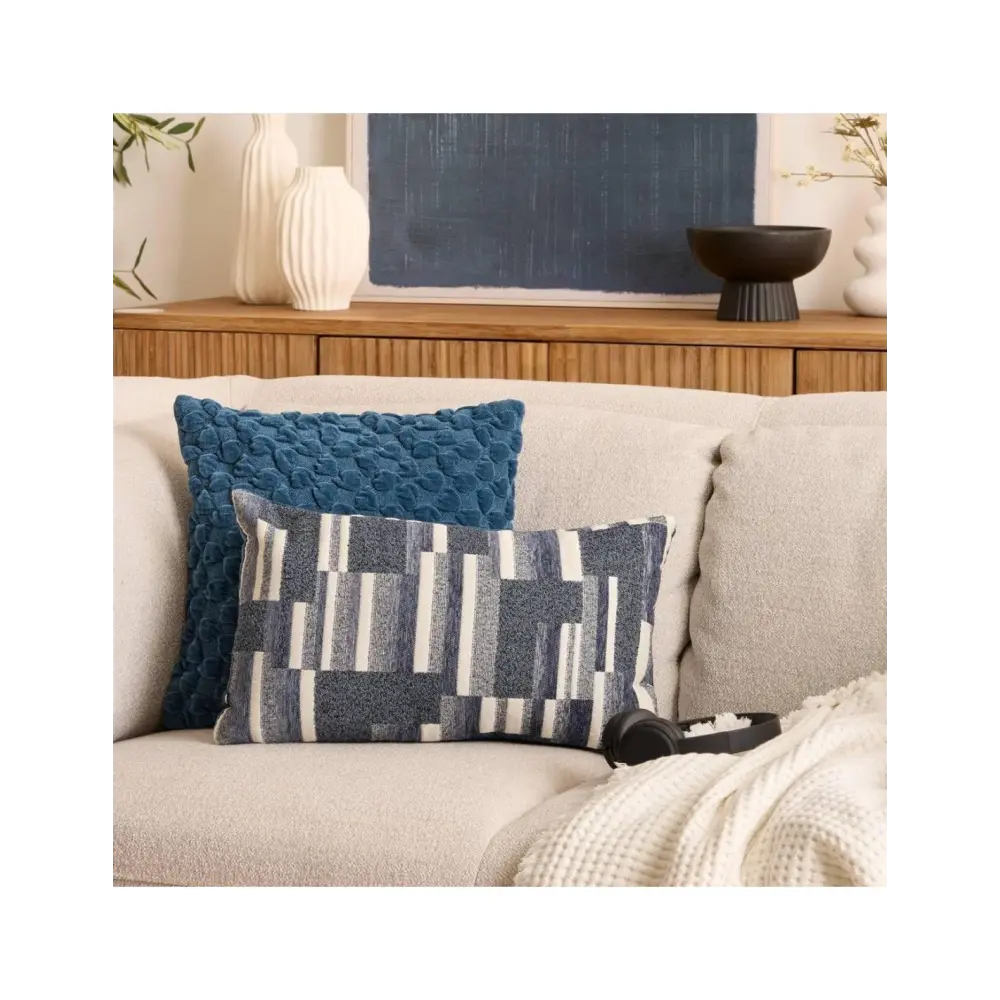 Cuscino Blu Sfoderabile 30x50 cm Calix Atmosphera