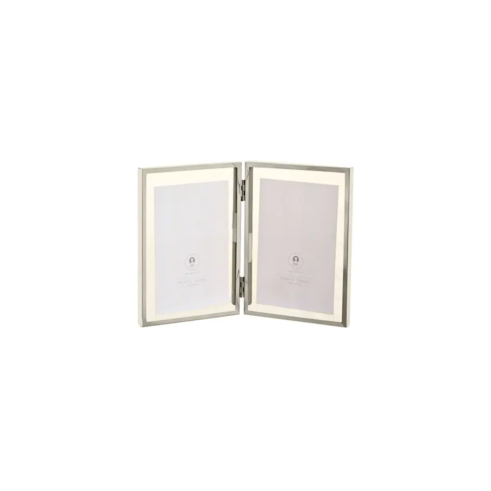 Portafoto ITEM con 2 Cornici Inox 13x18 cm | Generoso Casalinghi