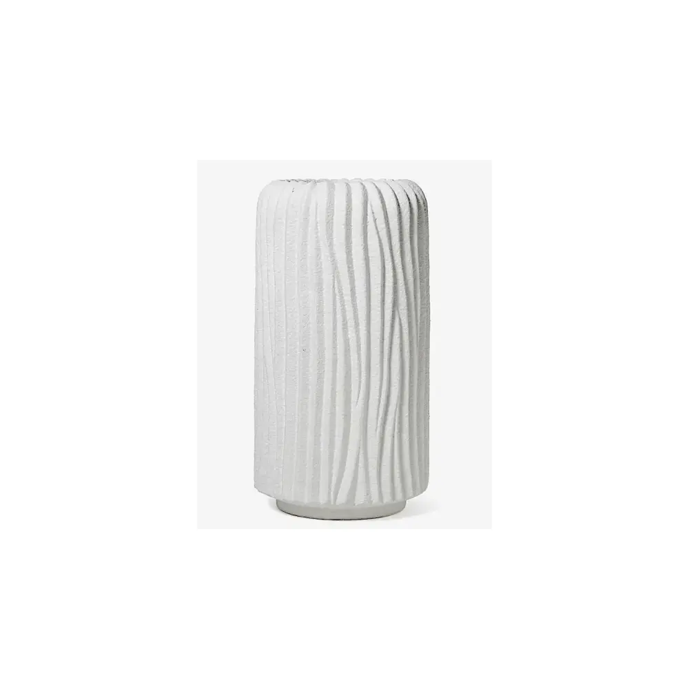 Vaso Mercury Bianco 15x29 cm in Terracotta | Generoso Casalinghi