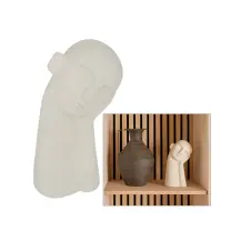 Statua Viso Wonj Bianca in Resina 24,5 cm | Generoso Casalinghi