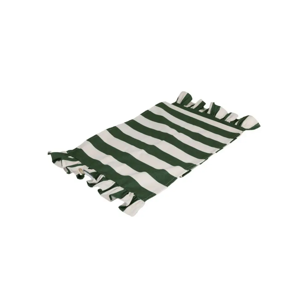 Runner Tavolo Righe Verde Avorio 40 x 140 cm