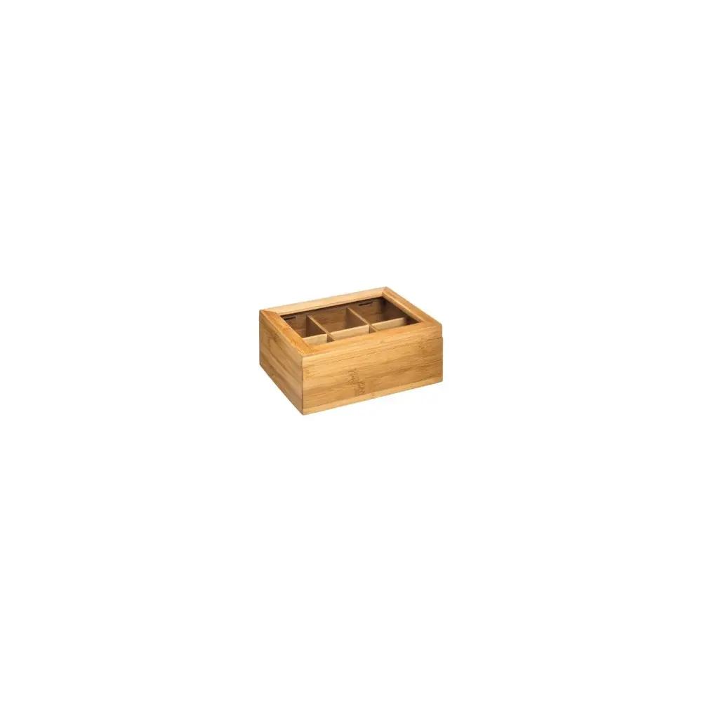 Porta Bustine Tè 6 Scomparti Bambù 5Five | Generoso Casalinghi