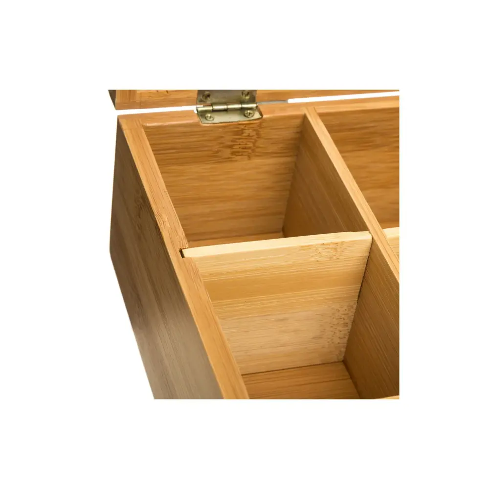 Porta Bustine Tè 6 Scomparti Bambù 5Five | Generoso Casalinghi