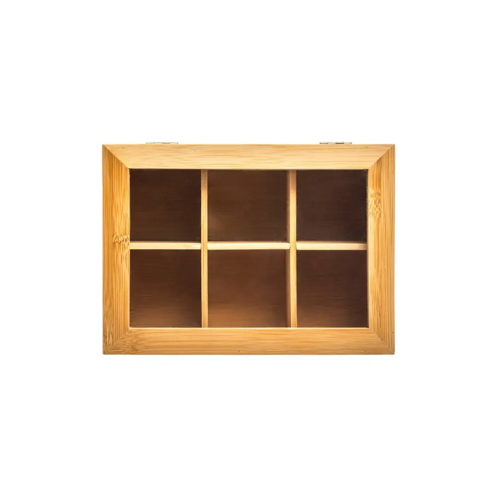 Porta Bustine Tè 6 Scomparti Bambù 5Five | Generoso Casalinghi