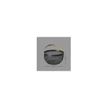 Cestino Portafrutta 5Five in Metallo Nero 29 cm