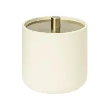 Barattolo Cotton Fioc 5Five Beige in Resina 10x11 cm
