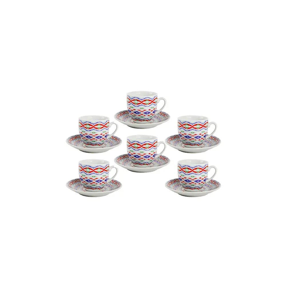 Tazze Caffè Borella Zaira3 6 Pezzi | Generoso Casalinghi
