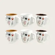 Tazzine da Caffè Ar.Ca Ceramica 6 Pezzi | Generoso Casalinghi